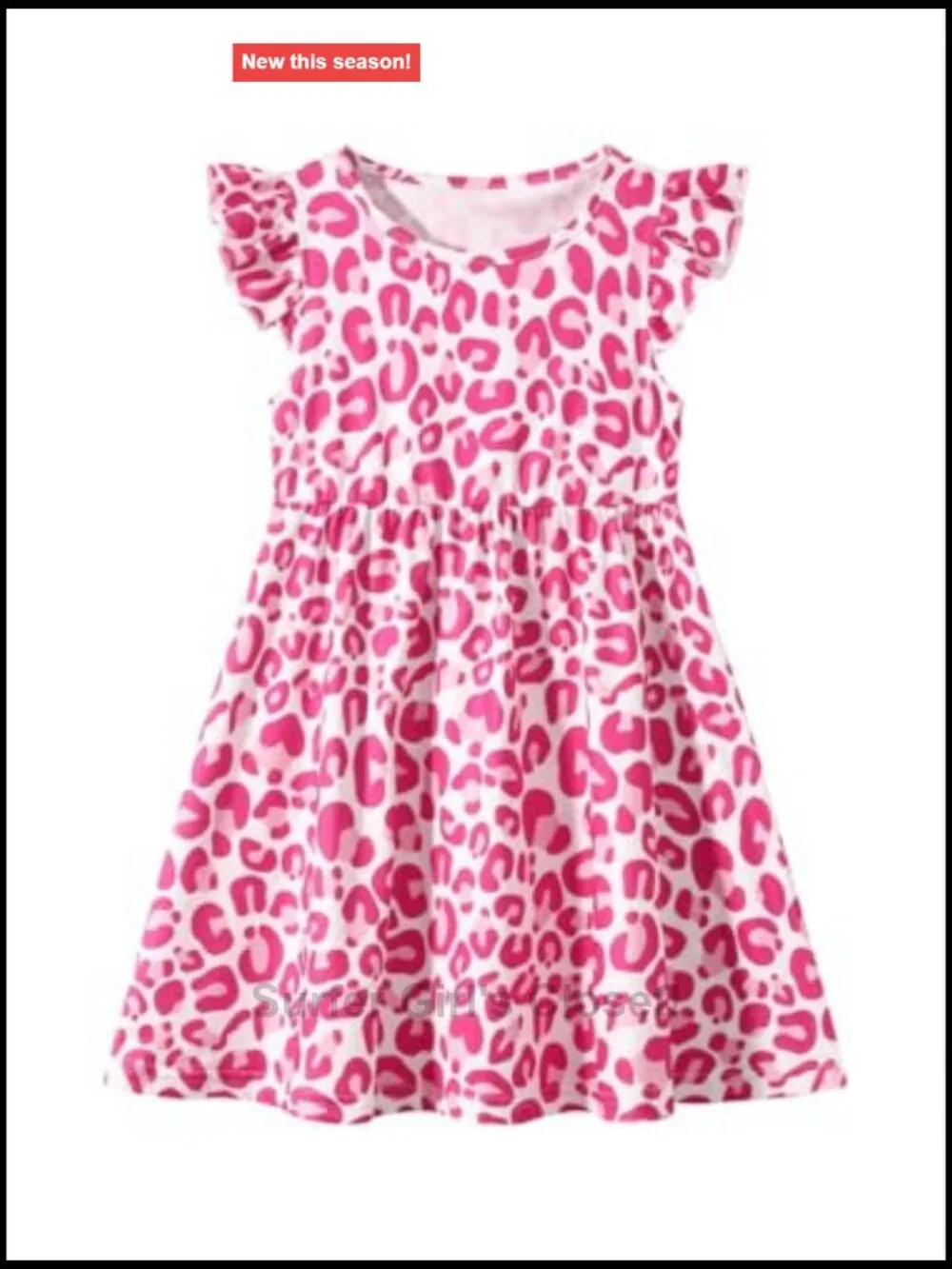 Girls 3-Pack Floral Dresses Short Sleeve A-Line Smocked Back